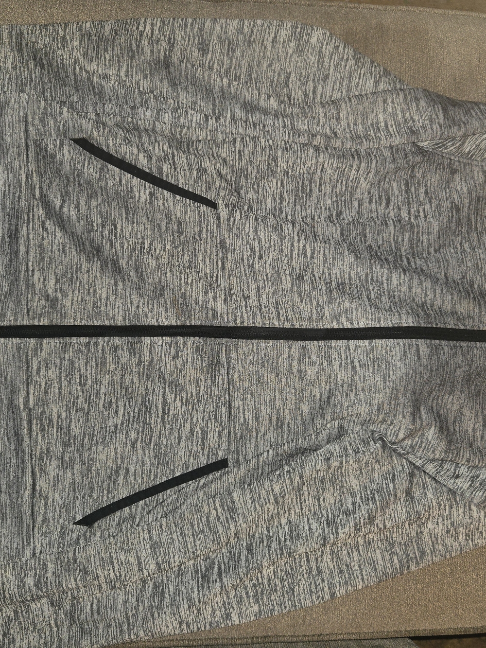 Under Armour Kids Grey Heather Full-Zip Jacket with Black Trim